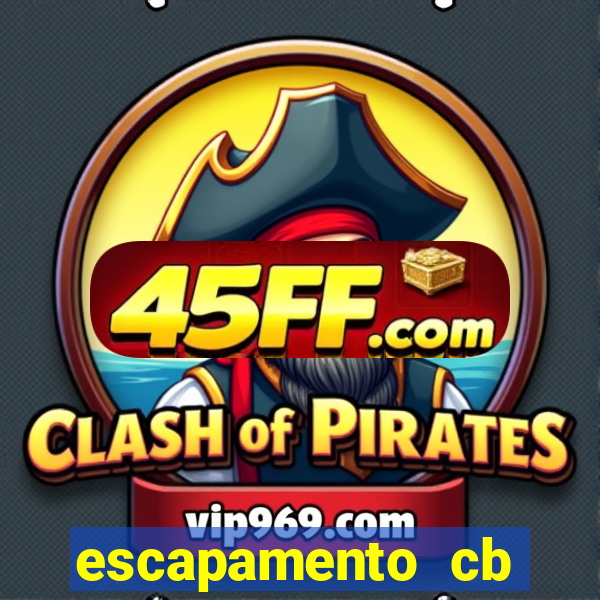 escapamento cb twister 250